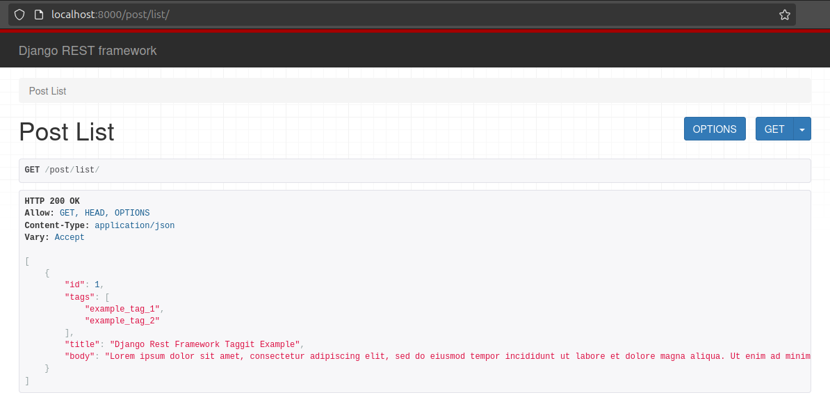 django-taggit list example